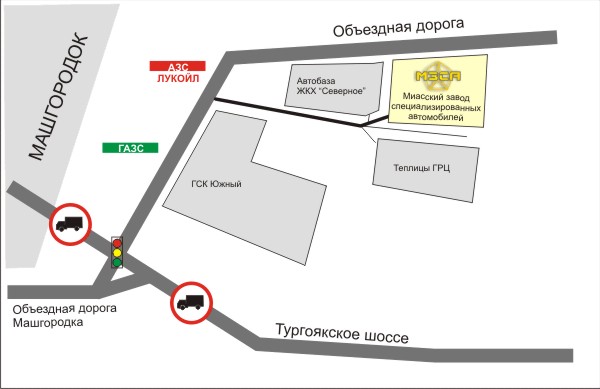 Детальная схема проезда